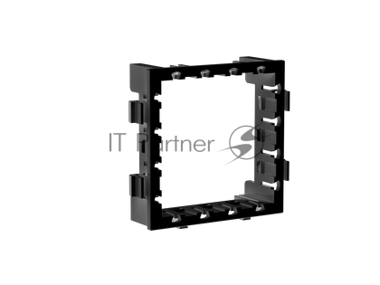 Каркас DKC "Avanti" для "In-liner Front", черный, под 2 модуля