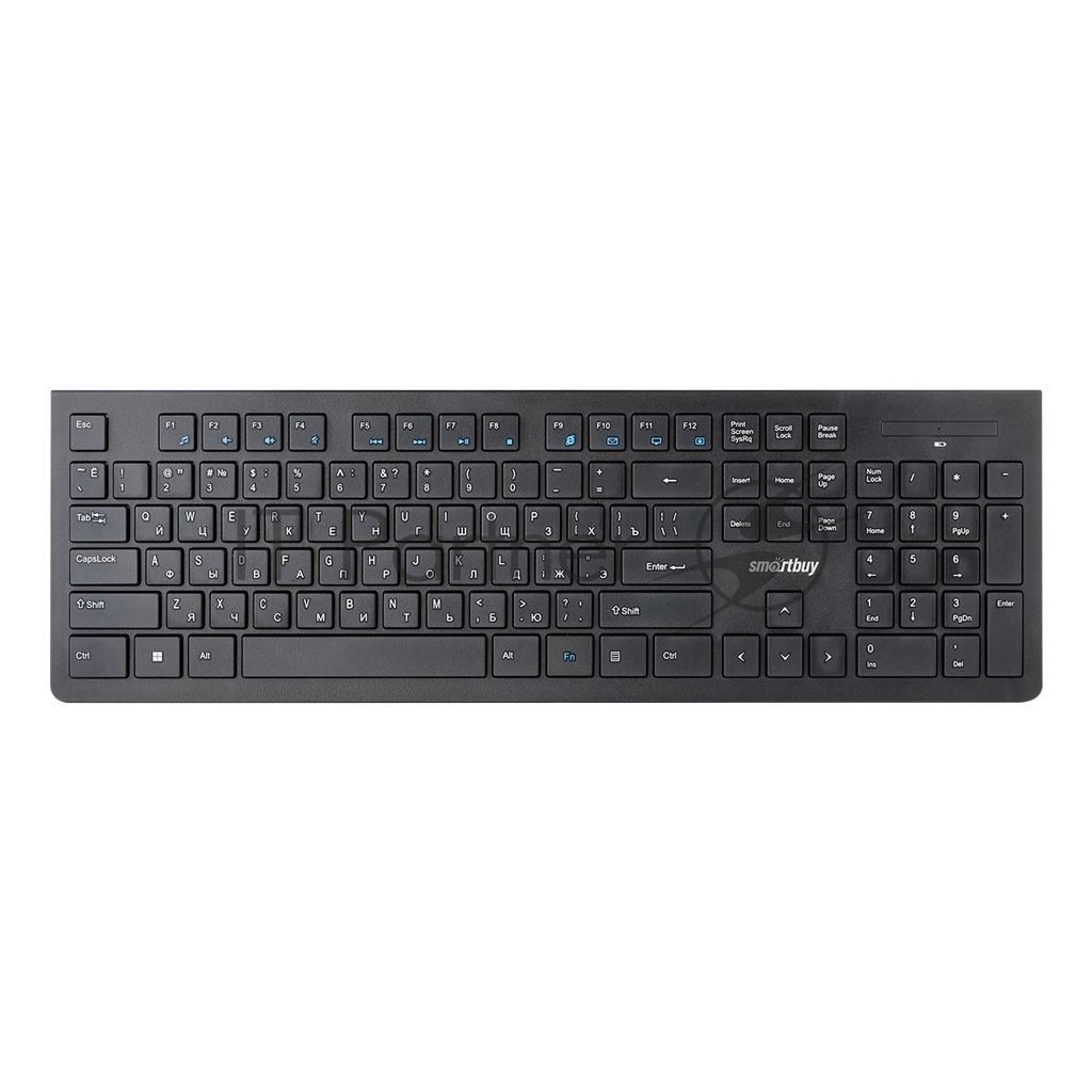 Клавиатура беспроводная мультимедийная Smartbuy 206 черная SBK-206AG-K
