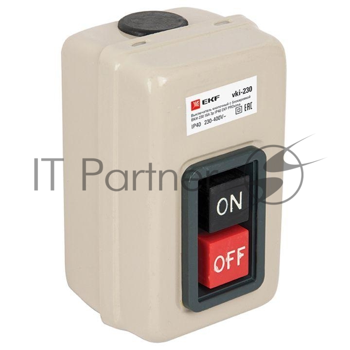 Выключатель кнопочный с блокировкой ВКИ-230 3п 16А IP40 PROxima EKF vki-230