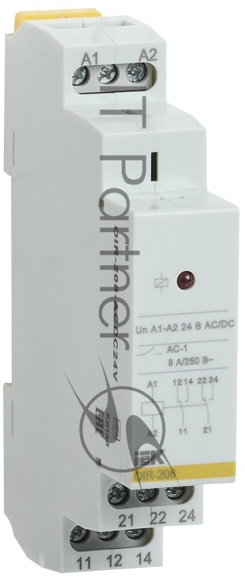 Реле промежуточное OIR 2 конт. (8А) 24В AC/DC IEK OIR-208-ACDC24V