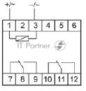 Реле промежуточное PK-2P (монтаж на DIN-рейке 35мм 220В 50Гц 2х8А 2 перекл.) F&F EA06.001.009
