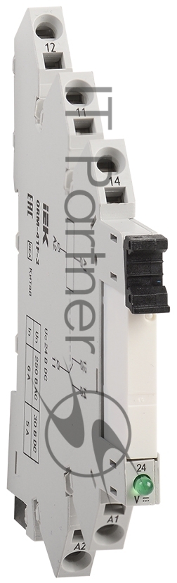 Реле интерфейсное ORM 3 1NO+1NC 24В DC ИЭК ORM-41F-3