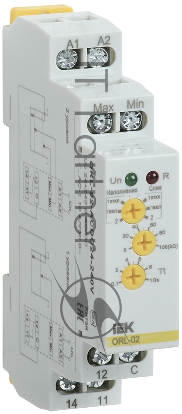 Реле наполн./дренаж ORL 24-240В AC/DC IEK ORL-02-ACDC24-240V