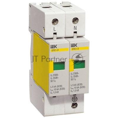 Ограничитель перенапряжения ОПС1-D 2P IEK MOP20-2-D