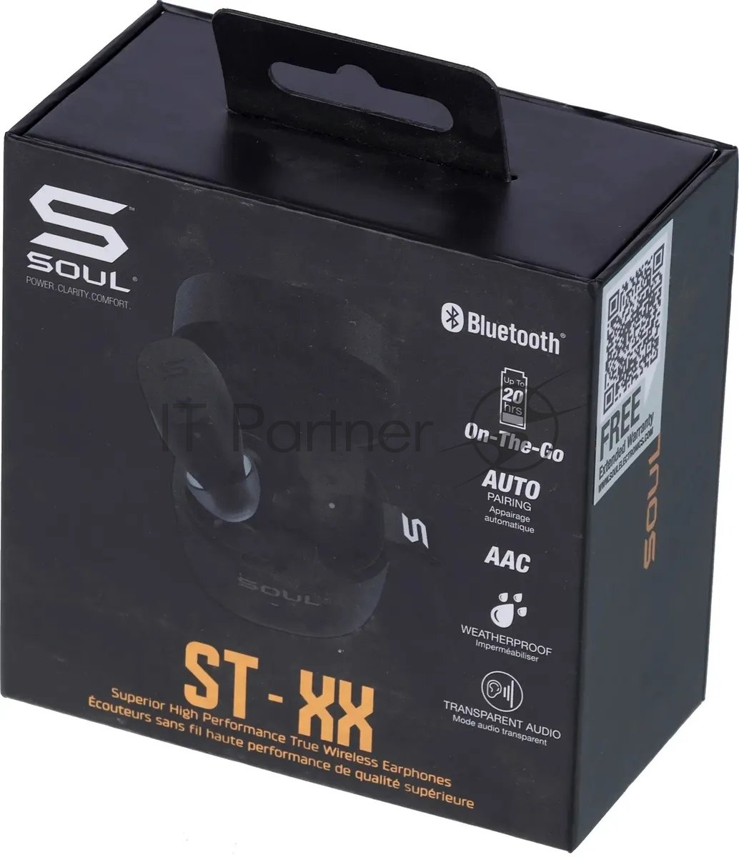 Наушники TWS SOUL ST-XX матовый черный, внутриканальные, Bluetooth