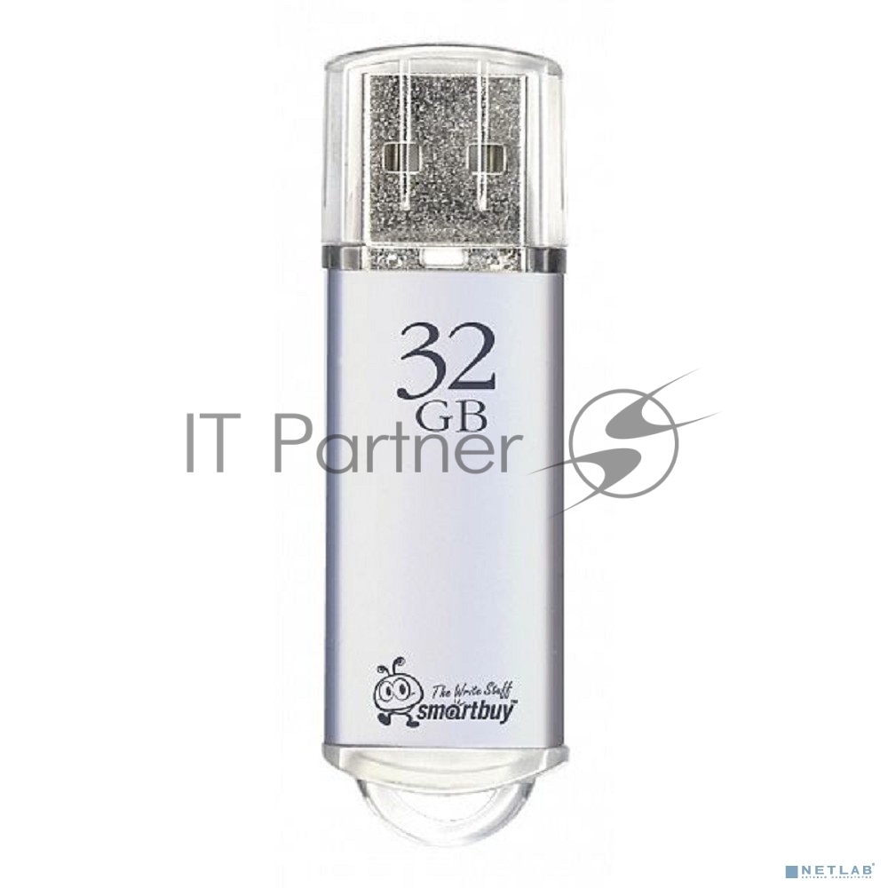Флешка USB Smartbuy V-Cut silver (SB32GBVC-S), 16Gb, USB 2.0, R/W 25/15, серебристый