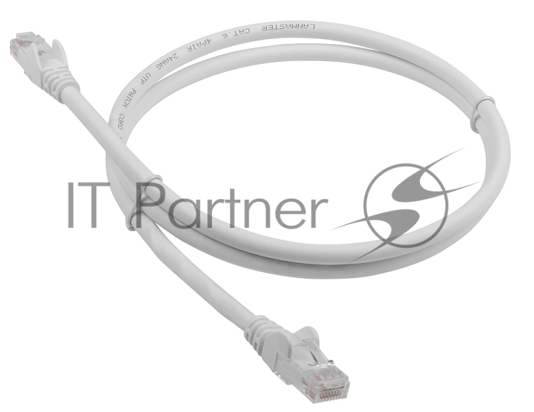Патч-корд LANMASTER - LAN-PC45, UTP, кат. 6, 2 x RJ-45, RJ-45 - RJ-45, LSZH, серый, 3 м, LAN-PC45/U6-3.0-GY