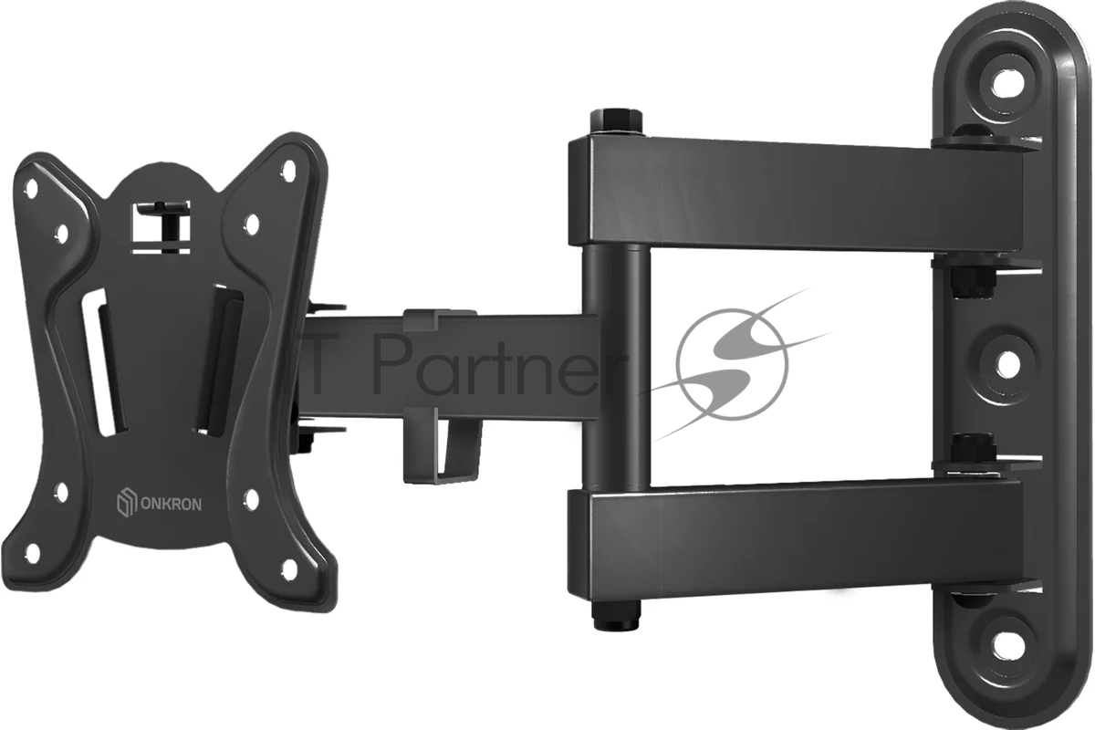 Кронштейн для телевизора ONKRON R4 10"-32" наклонно-поворотный, черный