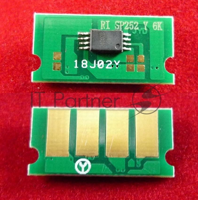 Чип ELP для Ricoh Aficio SP C252Dn/C252Sf/C262Dnw/C262Sf Yellow 6K (SPC252HE)