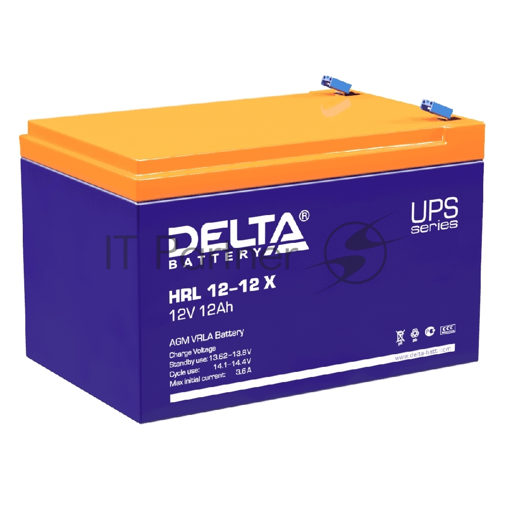 Батарея Delta HRL 12-12 X (12А\ч, 12В) свинцово- кислотный аккумулятор