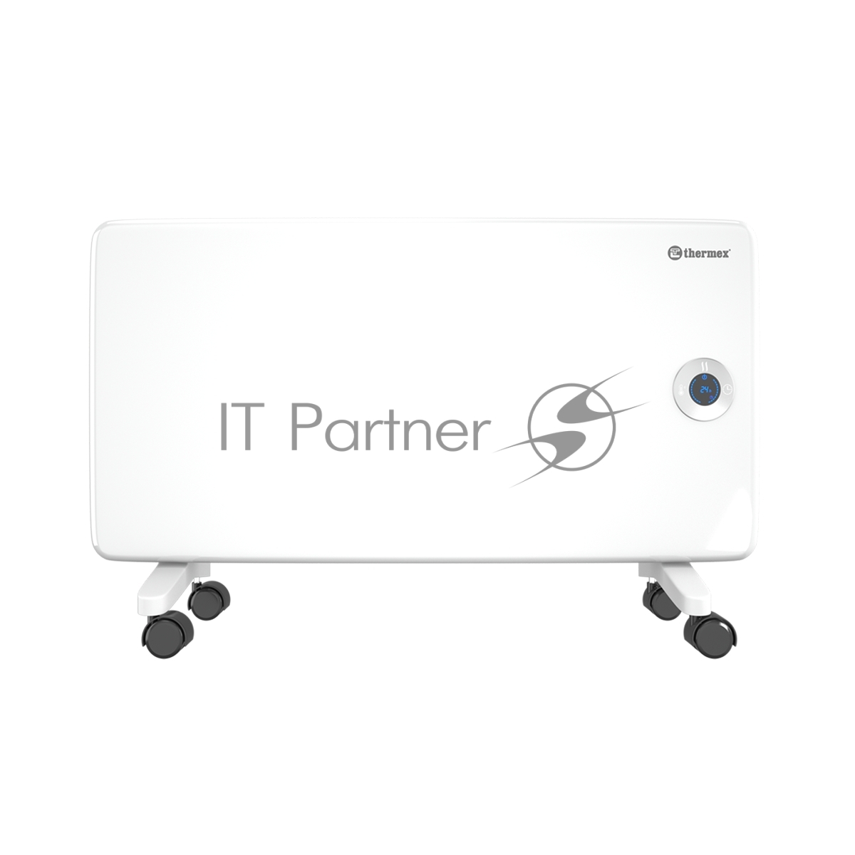 Конвектор электрический Thermex Frame 1500E белый, 1500 Вт, 20 м2, термостат, дисплей