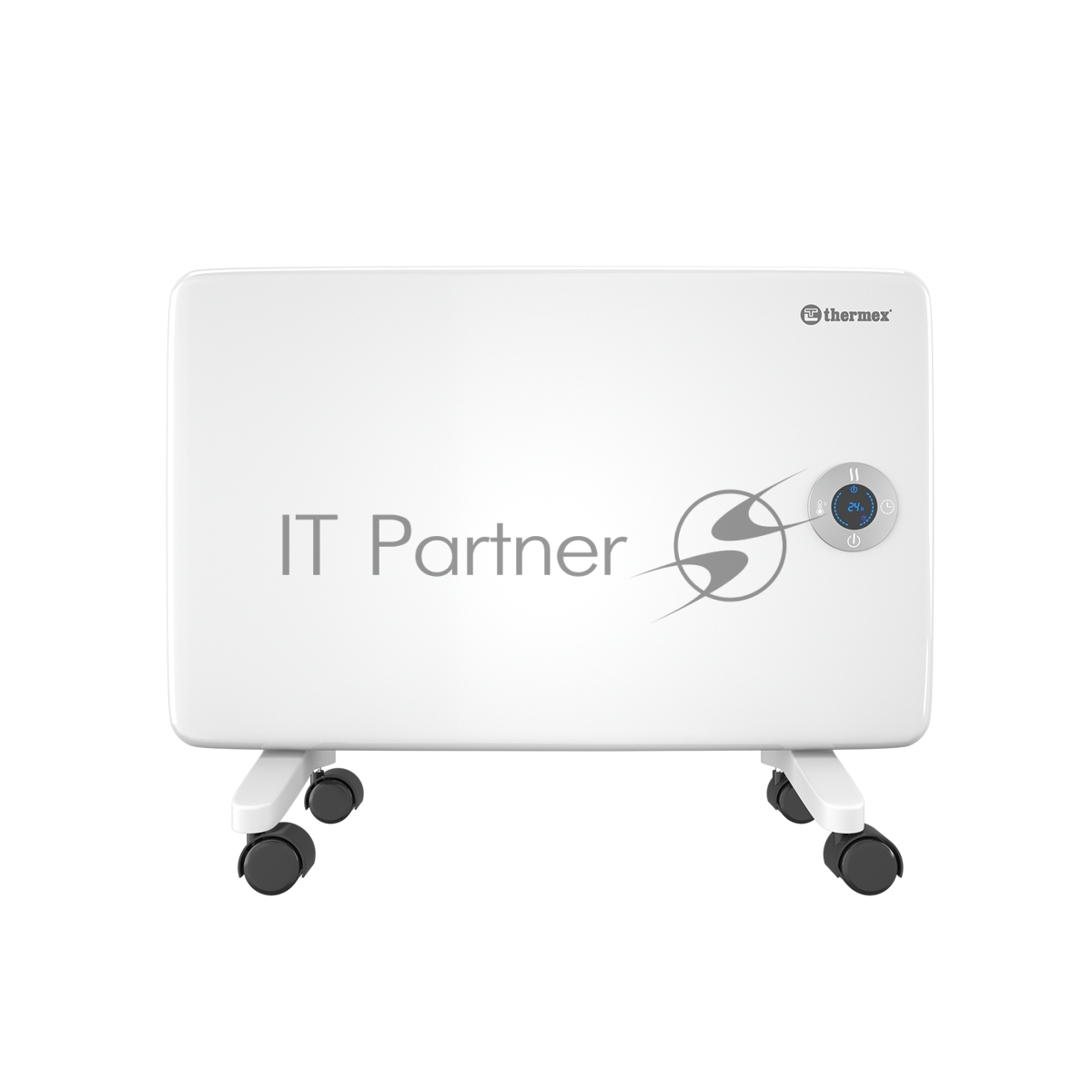 Конвектор Thermex Frame 1000E белый, 1000 Вт, 15 м2, термостат, дисплей