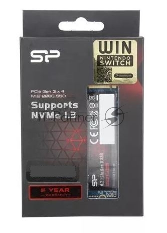 Накопитель SSD Silicon Power P34A60, 1Tb, PCIe 3.0 x4, M.2 2280, NVMe, R/W 2200/1600
