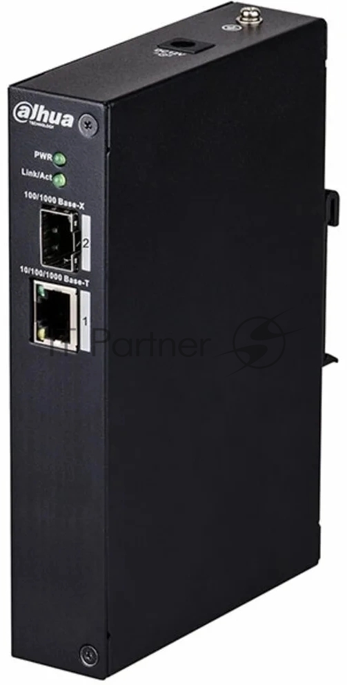 Коммутатор Dahua DH-PFS3102-1T, 1×1 Гбит/с RJ-45 + 1×1 Гбит/с SFP, неуправляемый, промышленный