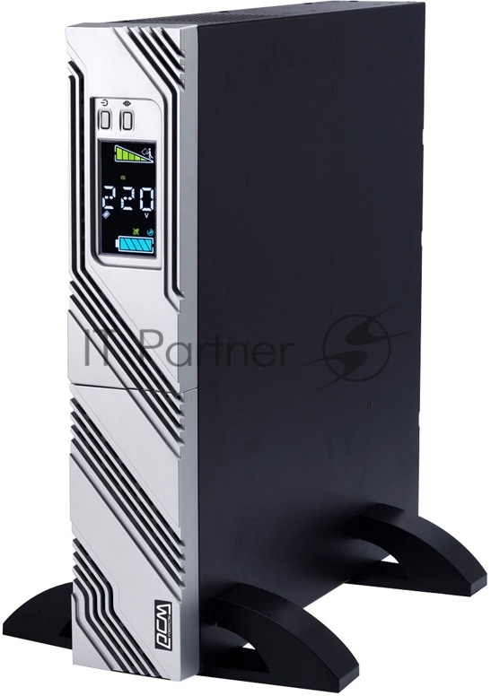 Источник бесперебойного питания Powercom Smart King RT SRT-2000A LCD 1800Вт 2000ВА черный