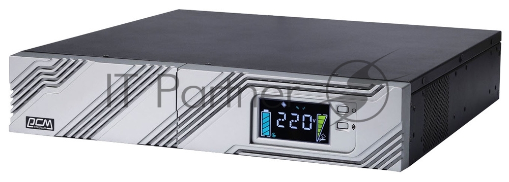 Источник бесперебойного питания Powercom Smart King RT SRT-2000A LCD 1800Вт 2000ВА черный