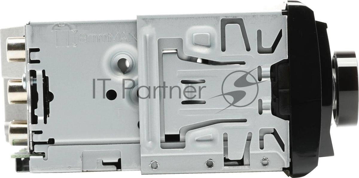 Автомагнитола Pioneer MVH-S520BT, 1 DIN, Bluetooth, USB Type-A, AUX, пульт ДУ, съёмная панель