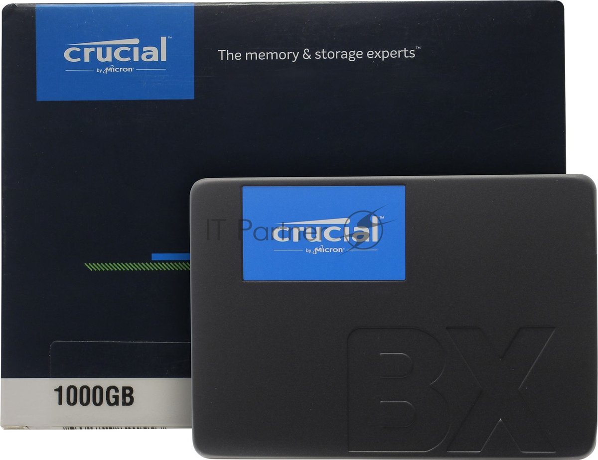 Накопитель SSD Crucial BX500, 1Tb, SATA III, 2.5", R/W 540/500