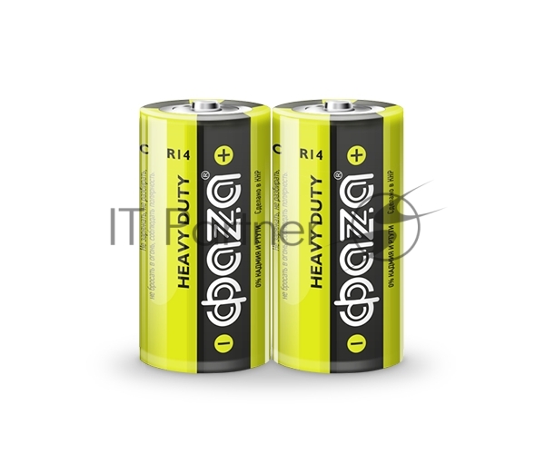 Элемент питания солевой R14 Heavy Duty Shrink-2 (уп.2шт) ФАZА 4895205002234, 1.5 В