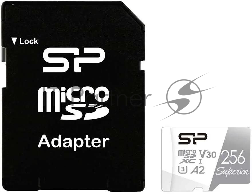 Флеш карта microSD 256Gb Silicon Power Superior Pro A2 microSDXC Class 10 UHS-I U3 Colorful 100/80 Mb/s (SD адаптер)