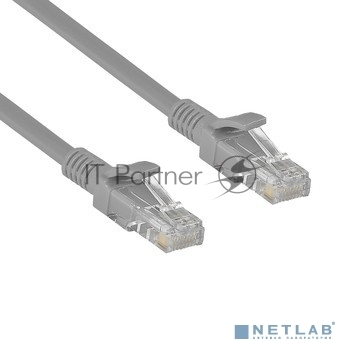 Exegate EX282019RUS Патч-корд медный UTP-RJ45-RJ45-5e-CU-30M-GY, UTP, cat.5e, 30м, серый