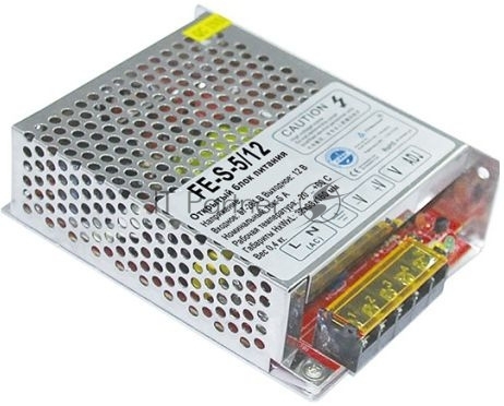 Открытый Блок питания. FE-S-5/12 87-264V, 12V
