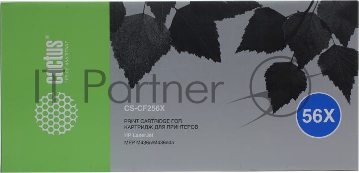 -/ Картридж лазерный Cactus CS-CF256X CF256X черный (13700стр.) для HP LJ MFP M436n/M436nda