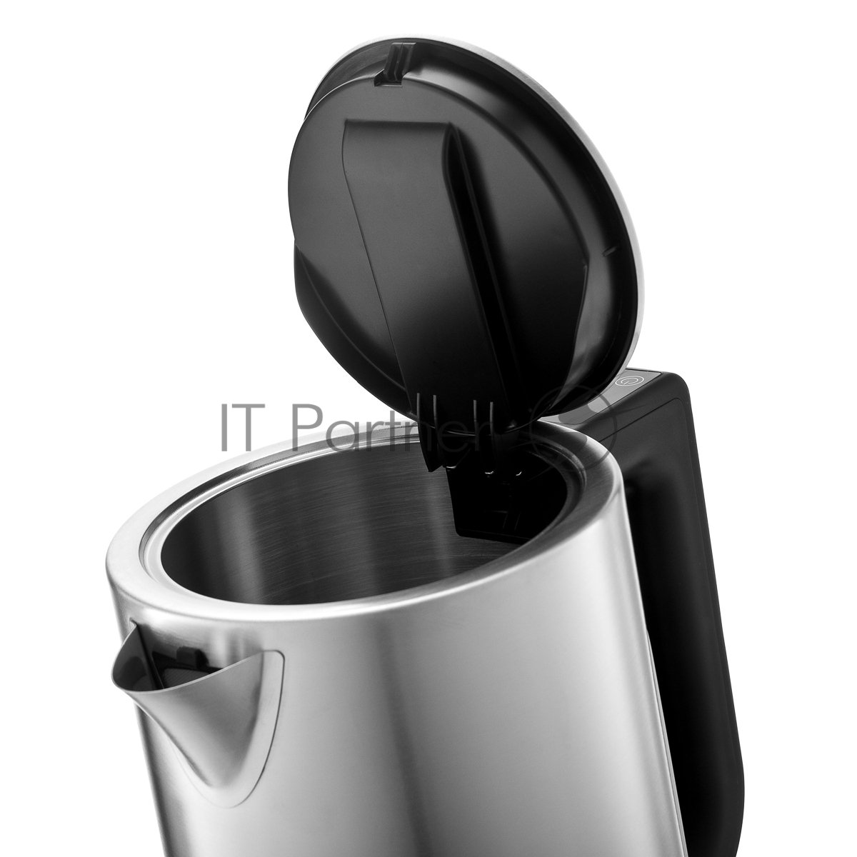 Чайник электрический BRAYER BR1060 2200 Вт, 1.7 л, стальной/черный