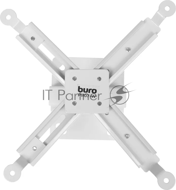 Кронштейн для проектора Buro PR07-W белый макс.12кг потолочный поворот и наклон