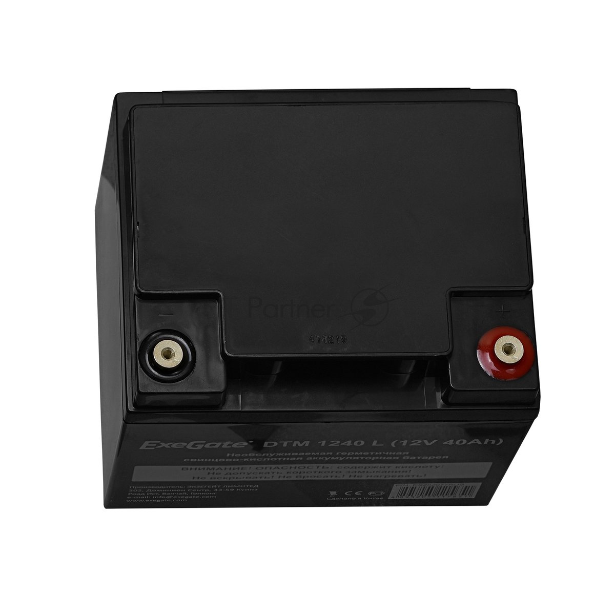 Батарея для ИБП ExeGate EX282977RUS DTM 1240 L (12V 40Ah), клеммы под болт М5