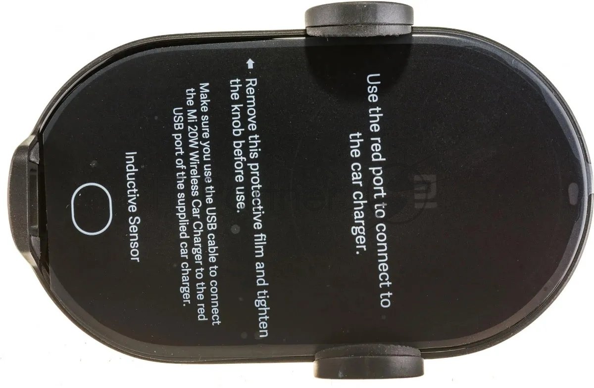 Автомобильное зарядное устройство XIAOMI Mi 20W Wireless Car Charger черный (ИК-сенсор, разъем USB Type-C ) (GDS4127GL)