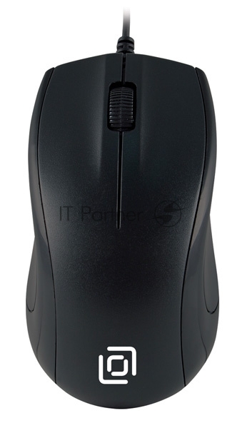 Мышь проводная Oklick 185V2 черный, 1200 dpi, USB, кнопки - 3