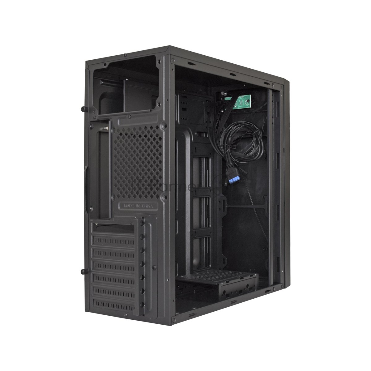 Exegate EX283078RUS Корпус Miditower ExeGate XP-333U Black, ATX, <XP450, Black,120mm>, 1*USB+2*USB3.0, Audio