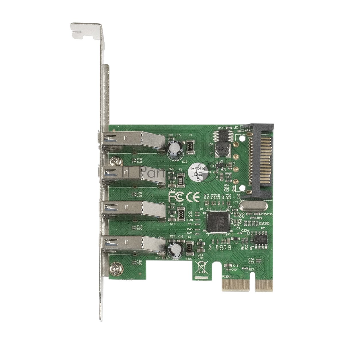Exegate EX283716RUS Контроллер EXE-314 PCI-E 2.0, 4*USB3.0 ext, разъем доп.питания (OEM)