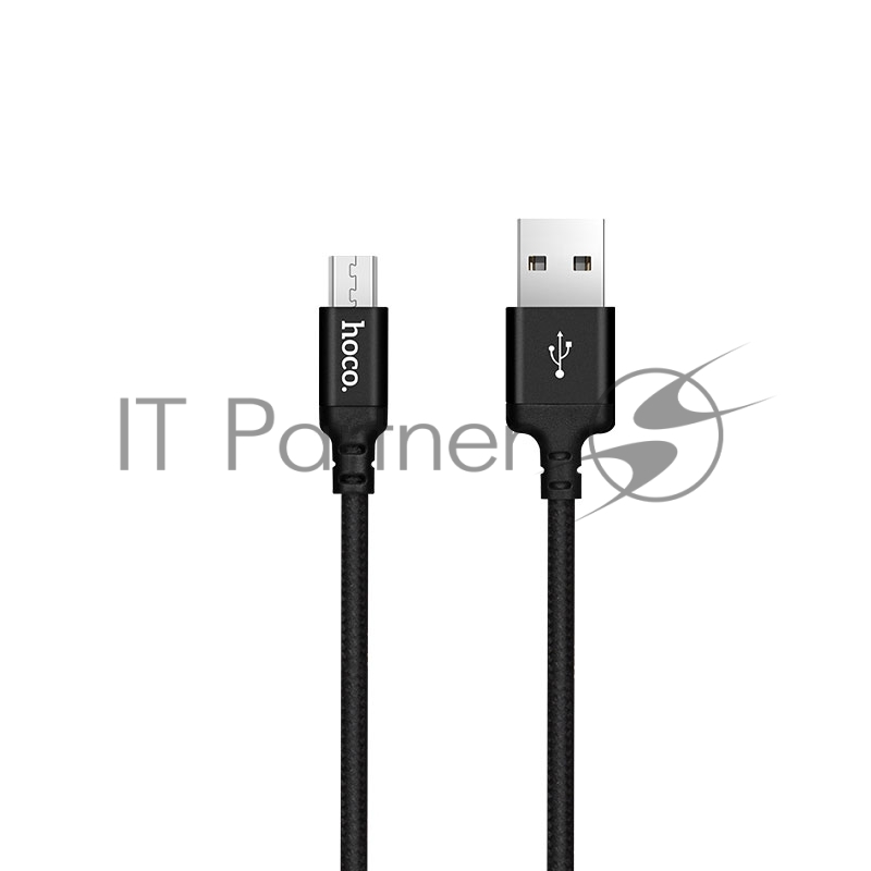 Кабель HOCO X14 USB 2.0, AM/microBM, черный, 2м