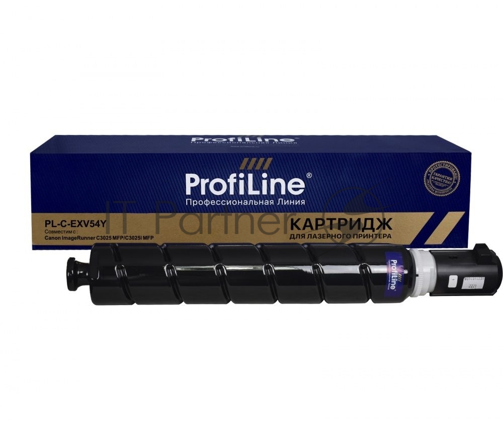 Картридж Тонер-туба ProfiLine PL-C-EXV54Y для принтеров Canon ImageRunner C3025 MFP/C3025i MFP желтый 8500 копий