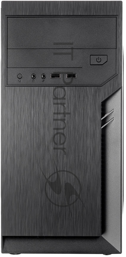 Компьютерный корпус Foxline FL-702, mATX, 1x5.25EXT, 1x3.5EXT, 2x3.5INT, 2xUSB 3.0, HDA, w/o FAN, w/450W ATX PSU, w/1.2m EU pwr cord