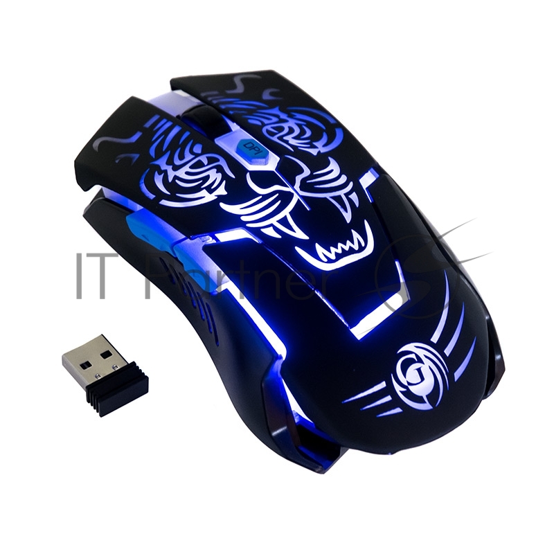 Мышь MRGK-12UR Dialog Gan-Kata RF 2.4G Optical - игровая, 6 кнопок+ролик, RGB подсветка, USB 