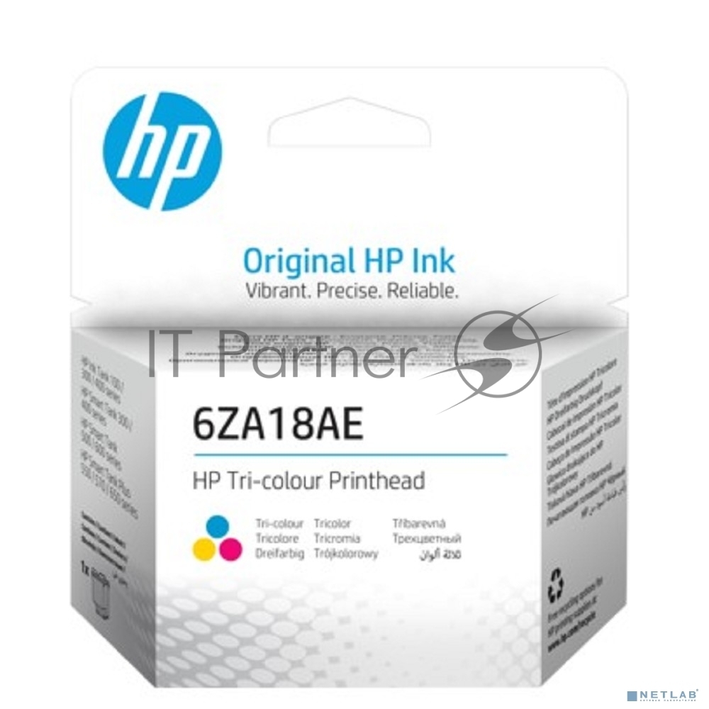 Печатающая головка HP 6ZA18AE многоцветный для HP InkTank 100/300/400 SmartTank 300/400/500/600 SmartTankPlus 550/570/650