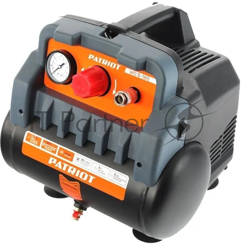 Компрессор PATRIOT 525301910, 180 л/мин, 8 бар, 6 л