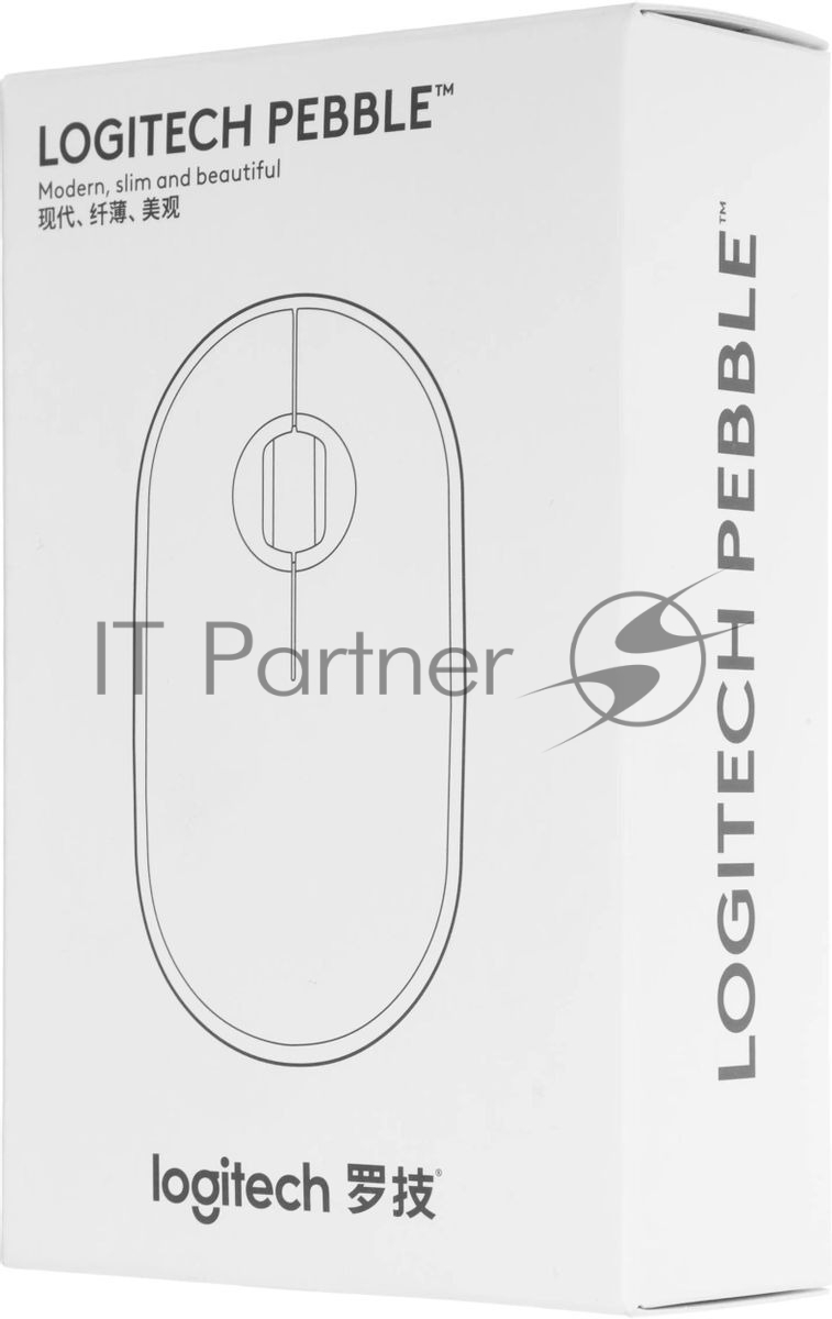 Мышь беспроводная Logitech Pebble M350 розовый, 1000 dpi, радиоканал, Bluetooth, USB, кнопки - 3