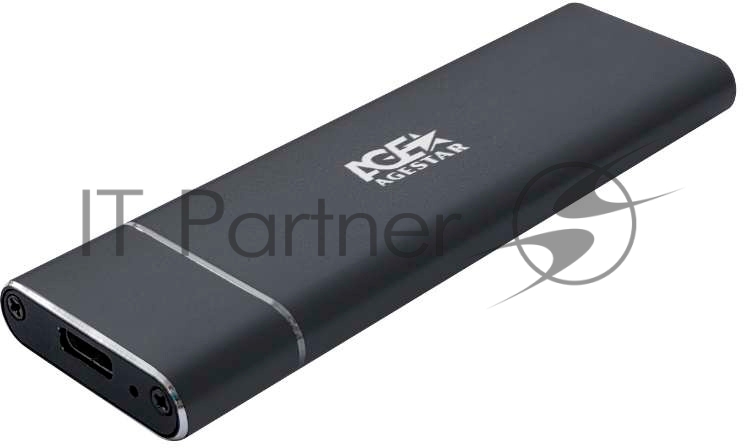 Внешний корпус AgeStar USB 3.1 Type-C M.2 NVME (M-key) AgeStar 31UBNV5C черный, алюминий, черный