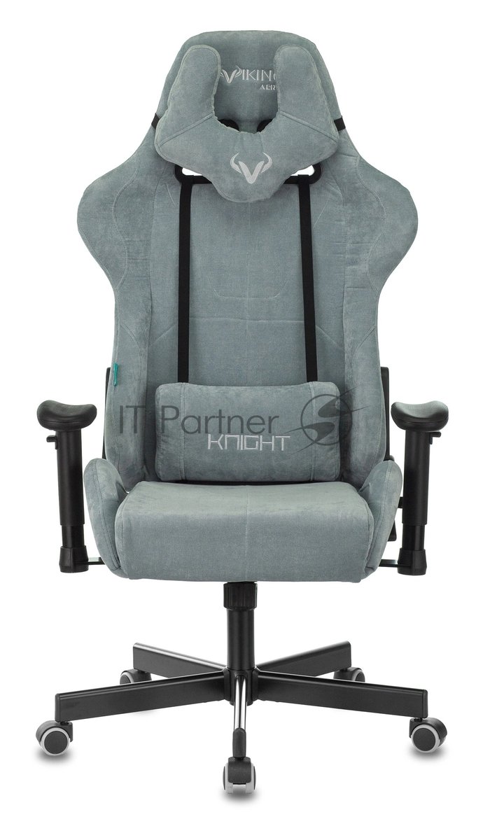 Кресло Бюрократ VIKING KNIGHT LT28 FABRIC серо-голубой, ткань, 120 кг, механизм качания