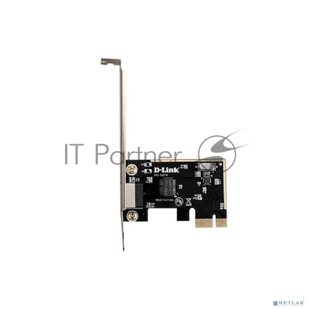 Сетевая карта D-Link - DFE-530TX, 10/100 Мб/с, RJ-45, 1-port, PCI Express, x1, PCIe, DFE-530TX/E1A