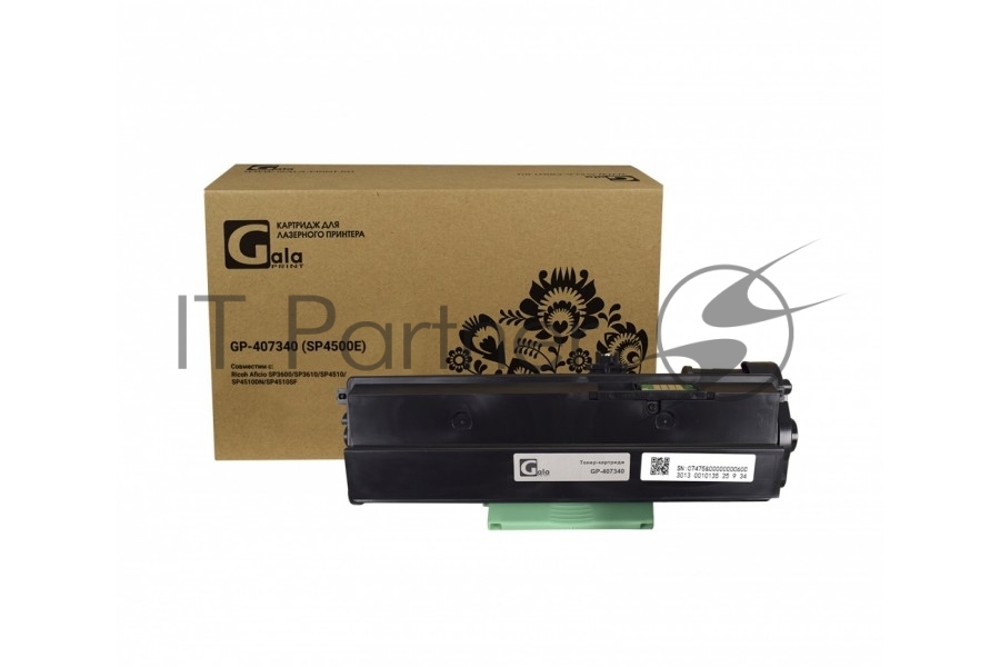 Картридж GalaPrint GP-407340 (SP4500E) черный (6000 стр.) для Ricoh Aficio SP3600/SP3610/SP4510/SP4510DN/SP4510SF