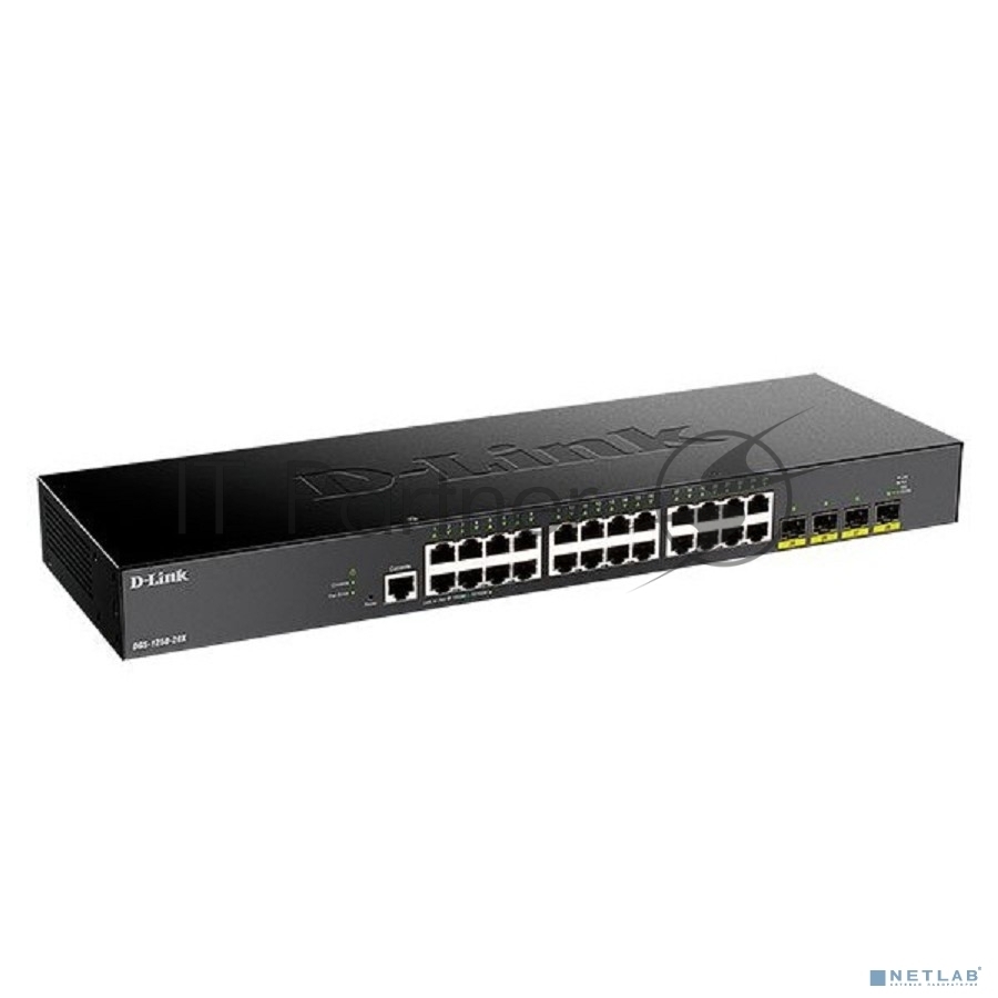 Коммутатор D-Link DGS-1250-28X/A1A, 24×1 Гбит/с + 4×10 Гбит/с SFP+, управляемый