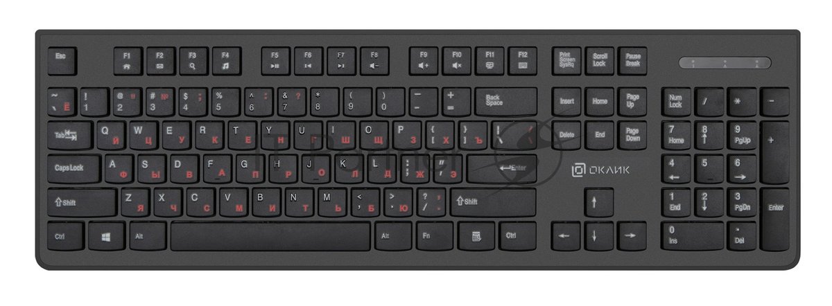 Клавиатура Oklick 505M проводная, USB Type-A, чёрный