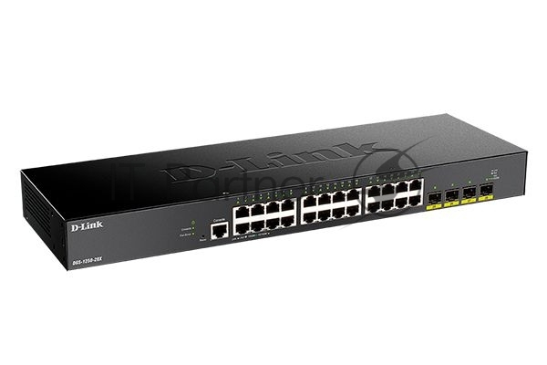 Коммутатор D-Link DGS-1250-28X/A1A, 24×1 Гбит/с + 4×10 Гбит/с SFP+, управляемый