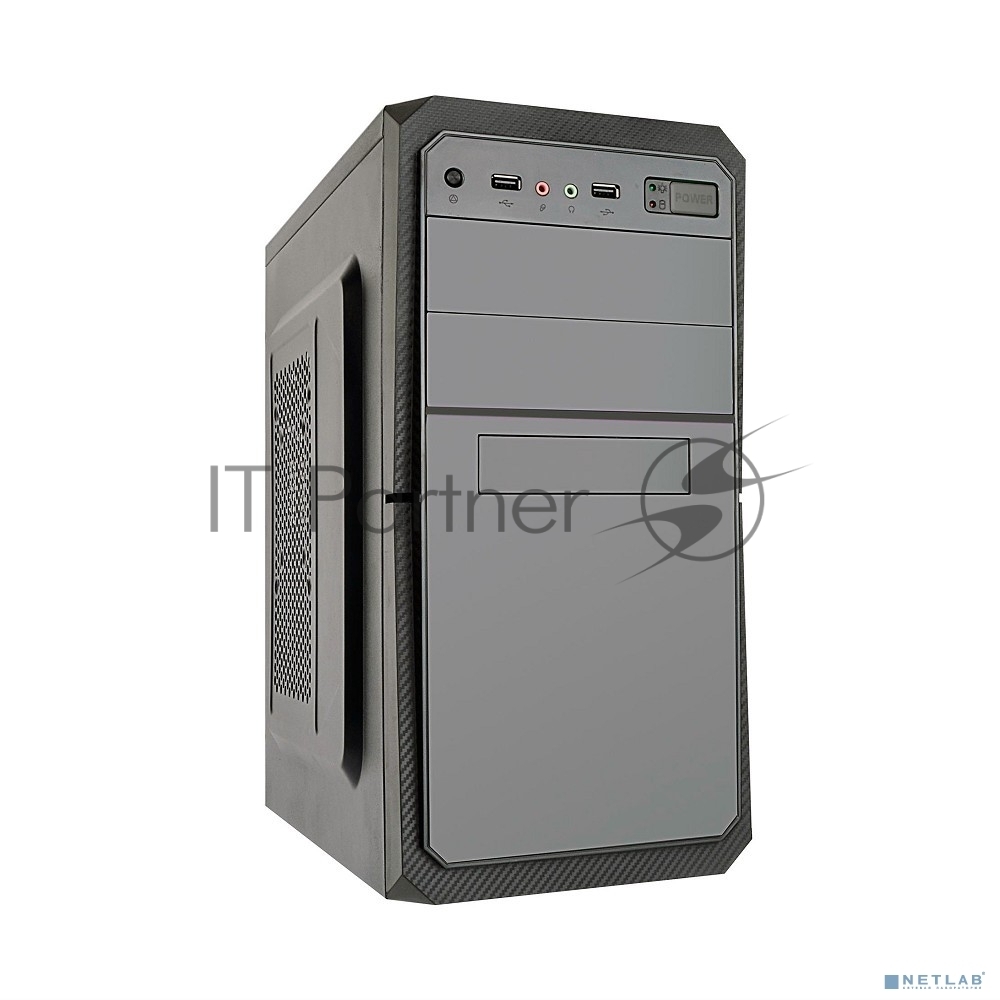 Компьютерный корпус ExeGate EX284027RUS Minitower BA-202 Black, mATX, без БП, 2хUSB, Audio