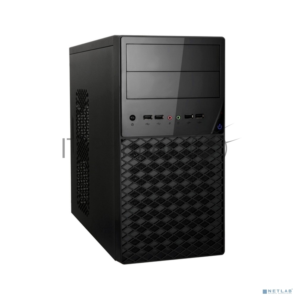 Компьютерный корпус ExeGate EX284028RUS Minitower BA-203U Black, mATX, (AA350, 80мм), 2хUSB+1хUSB 3.0, Audio